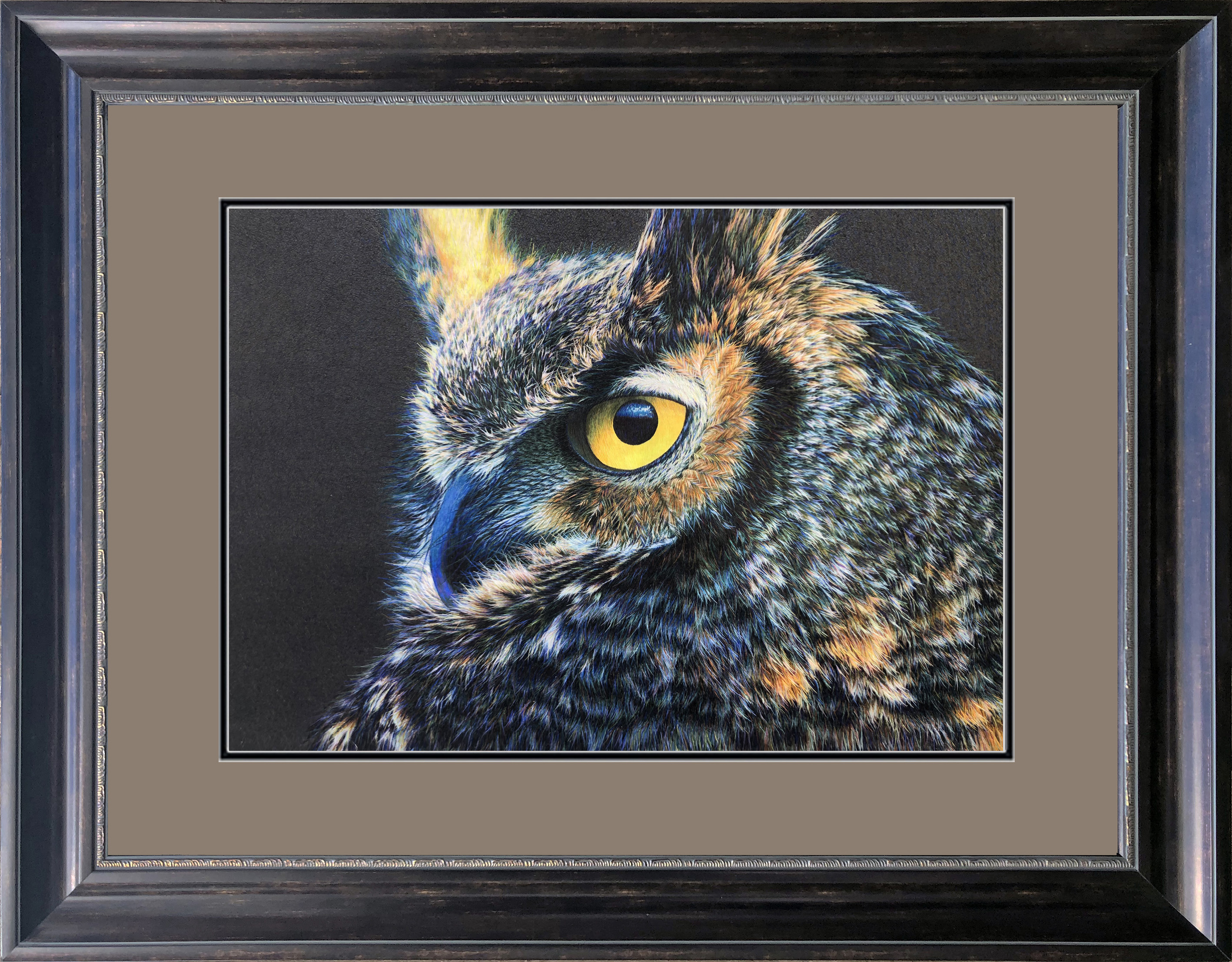 71007 50x70cm Museum brown frame