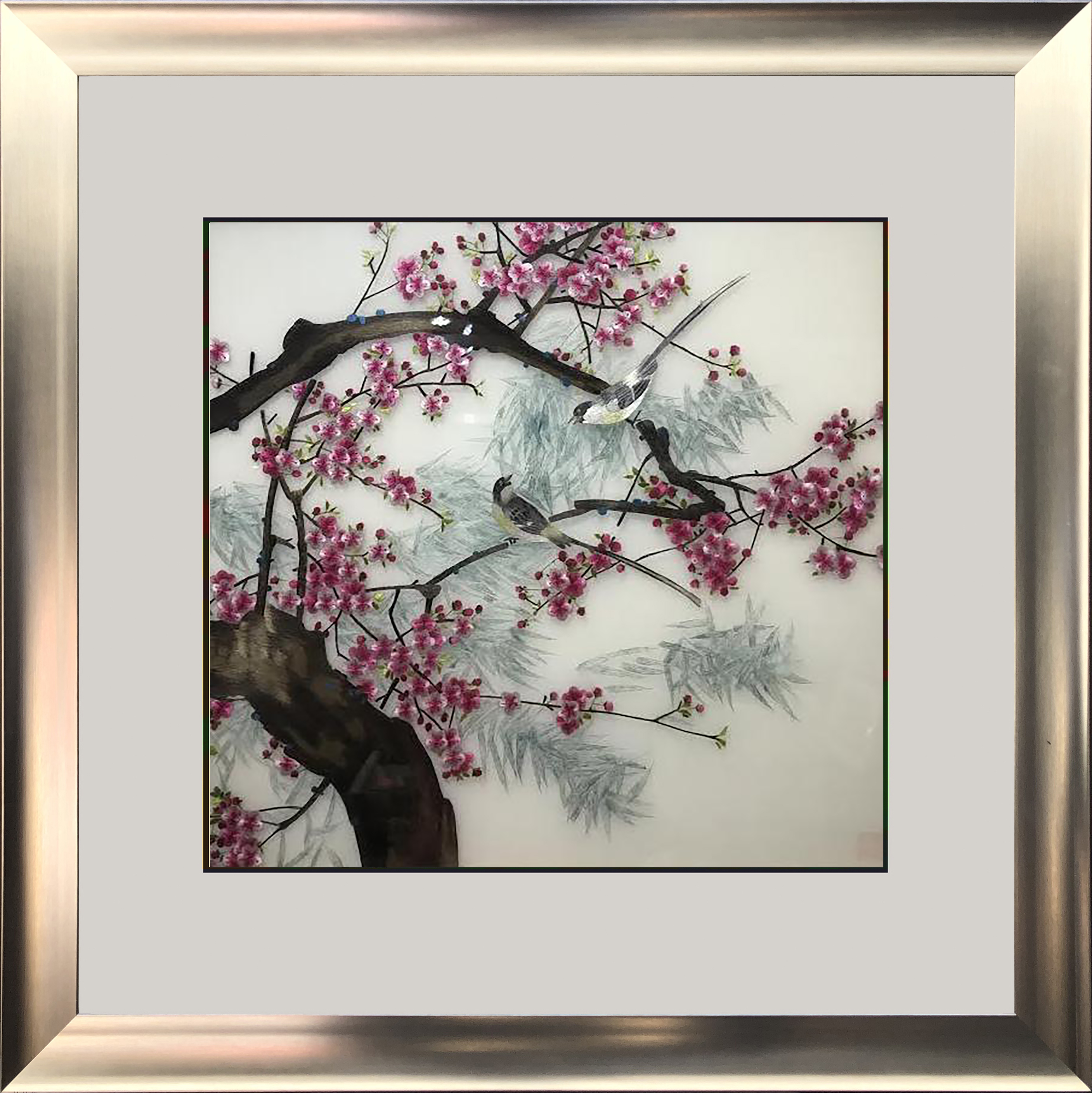 71087 50x50cm silver frame
