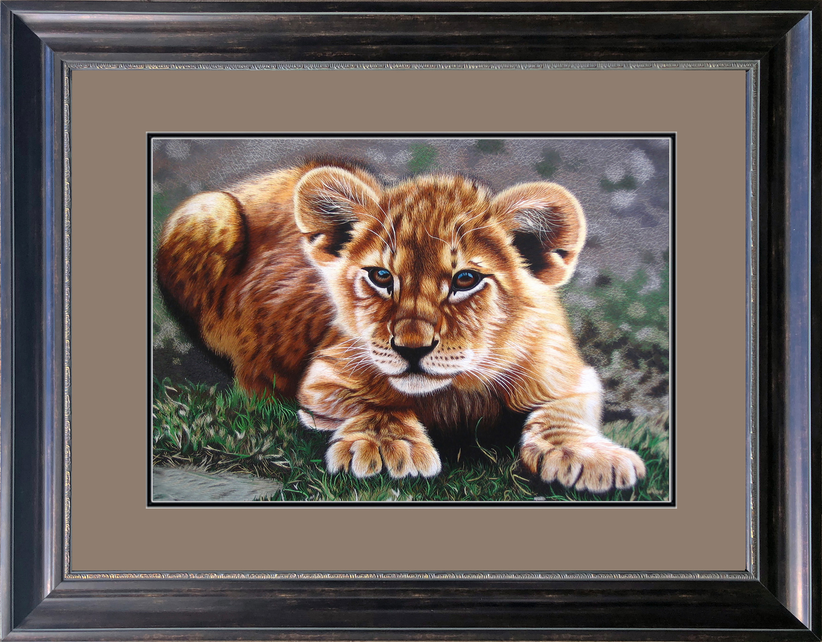 74006 50x70cm Museum brown frame