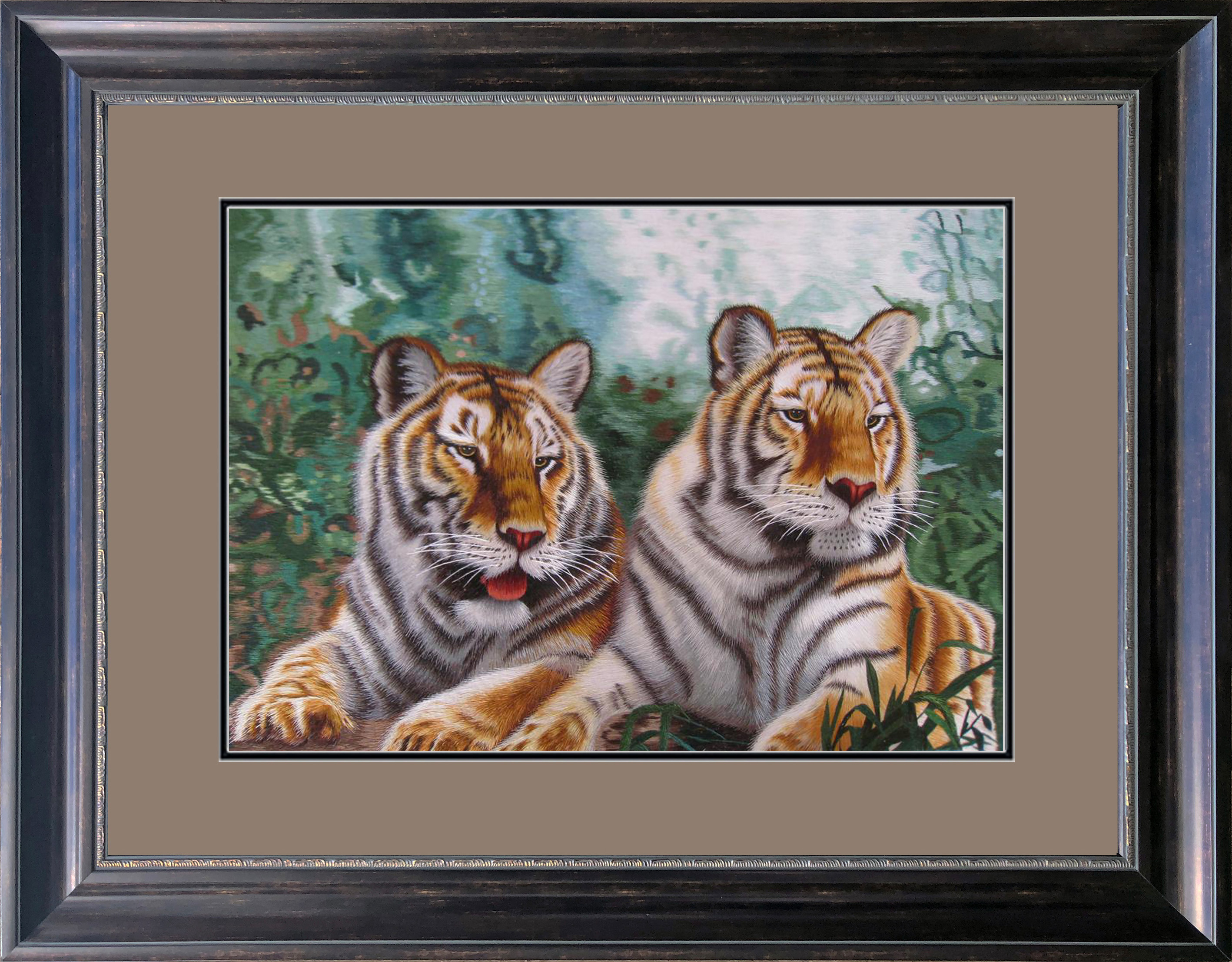 74007 50x70cm Museum brown frame