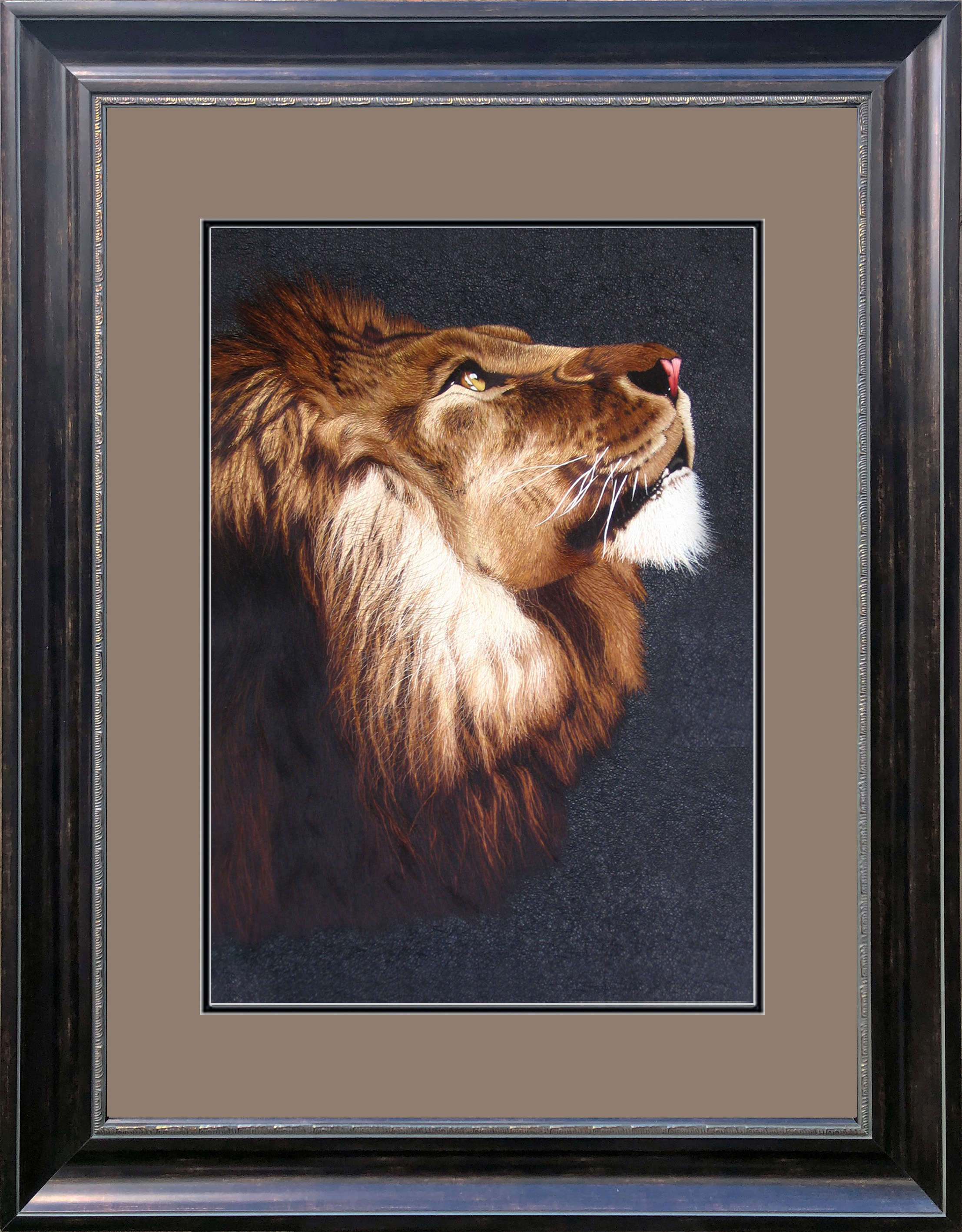 74009 50x70cm Museum brown frame