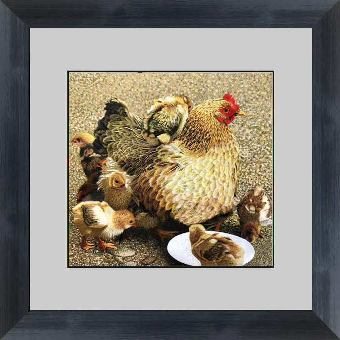 74060-n 60x60cm museum black frame
