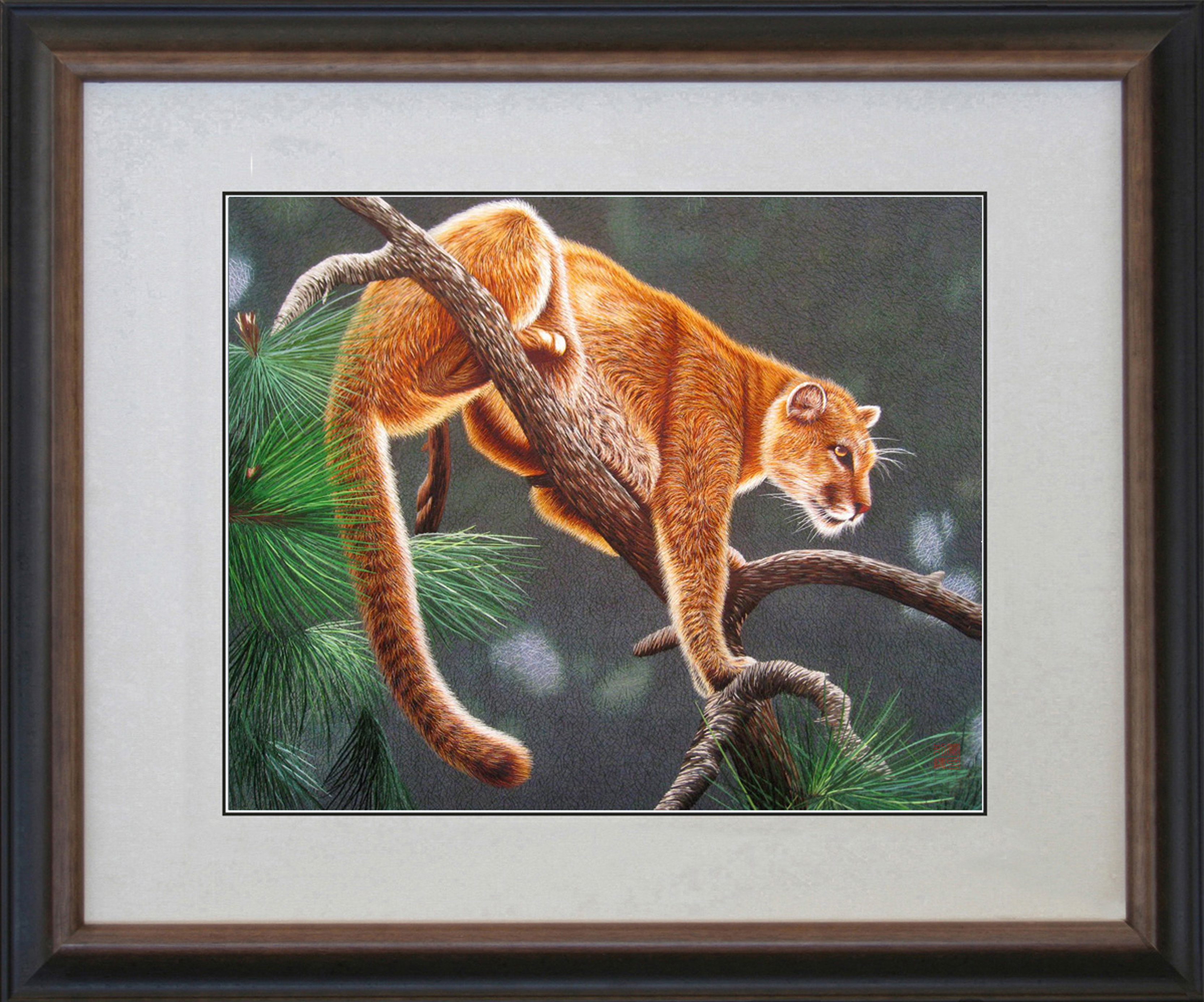 74090-brown framed