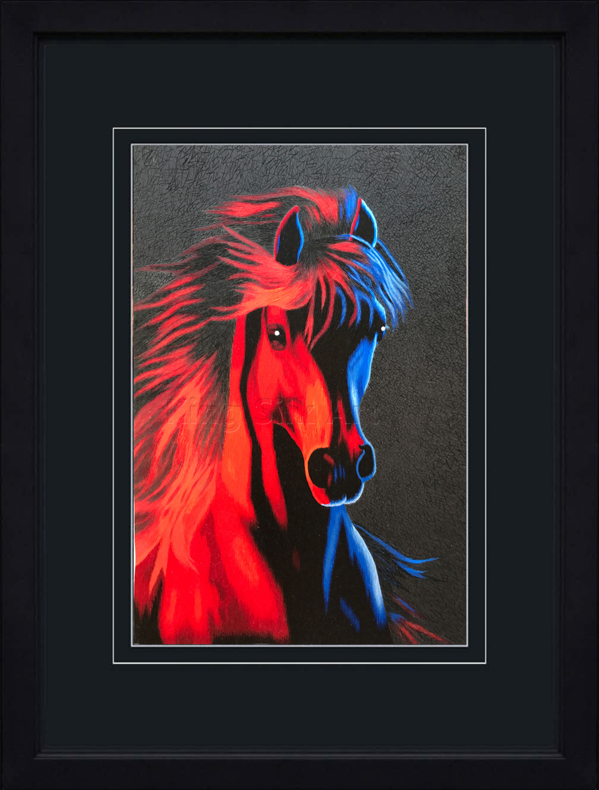74103-double black framed