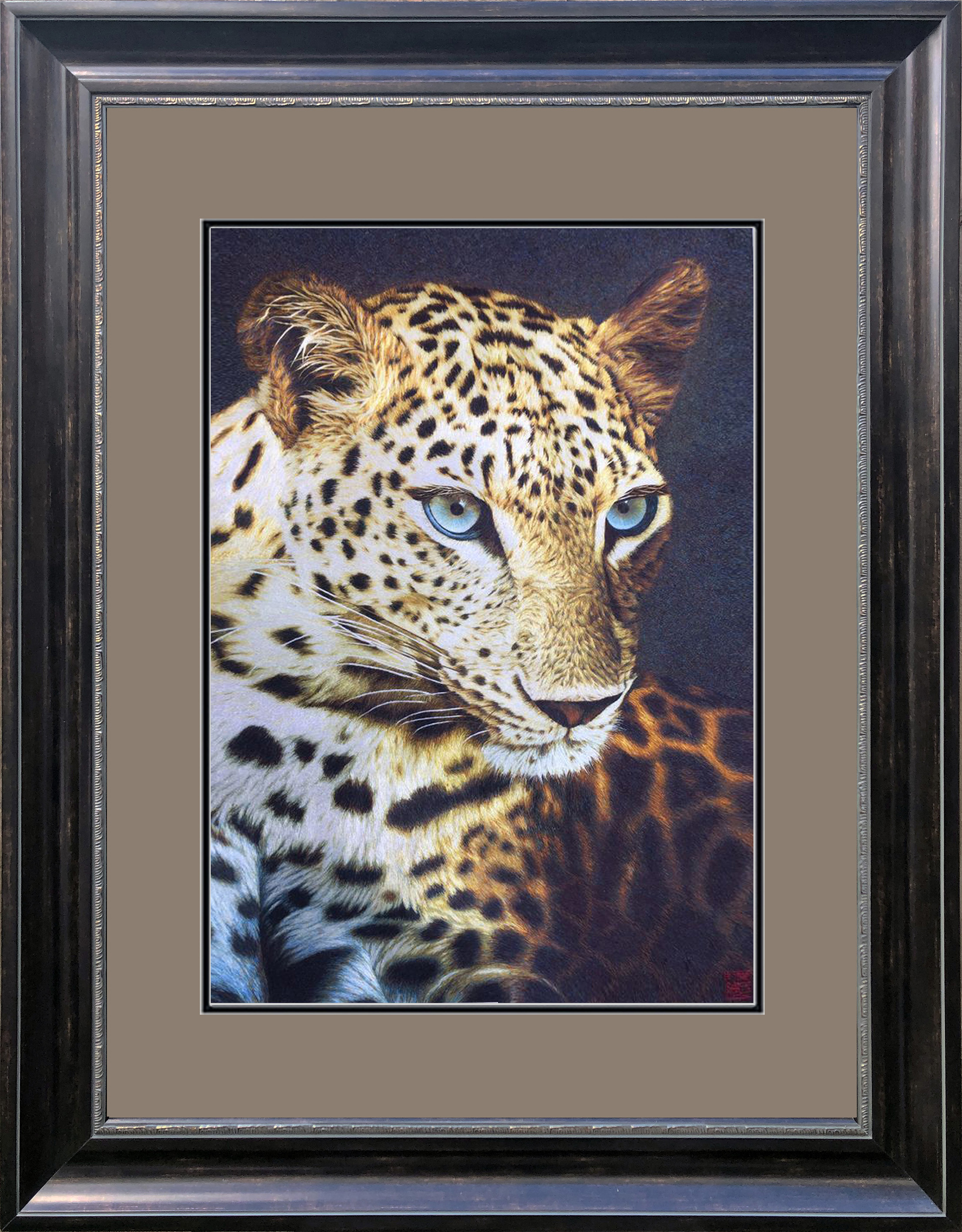 74124 5070 50x70cm Museum brown frame