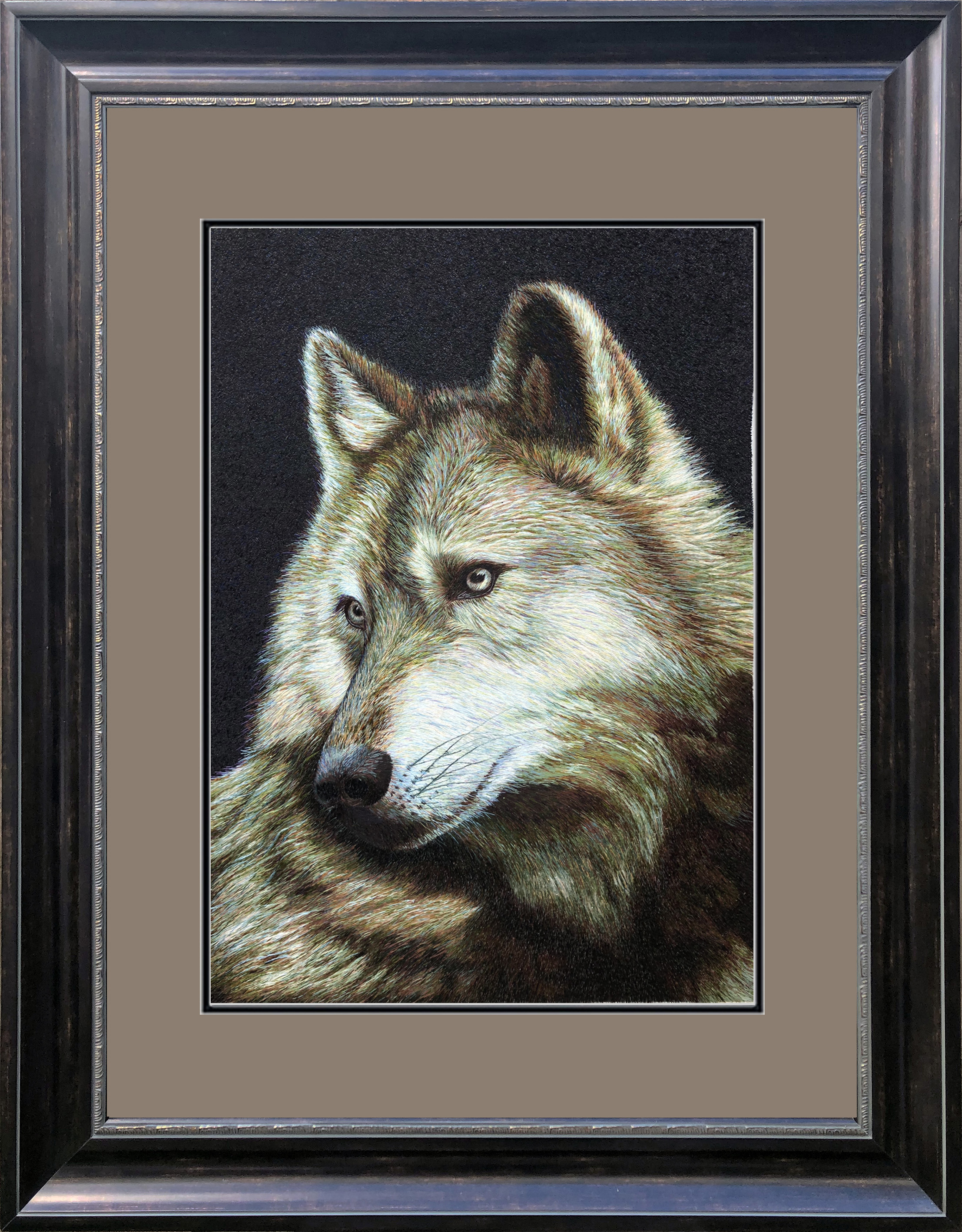 74133 5070 50x70cm Museum brown frame