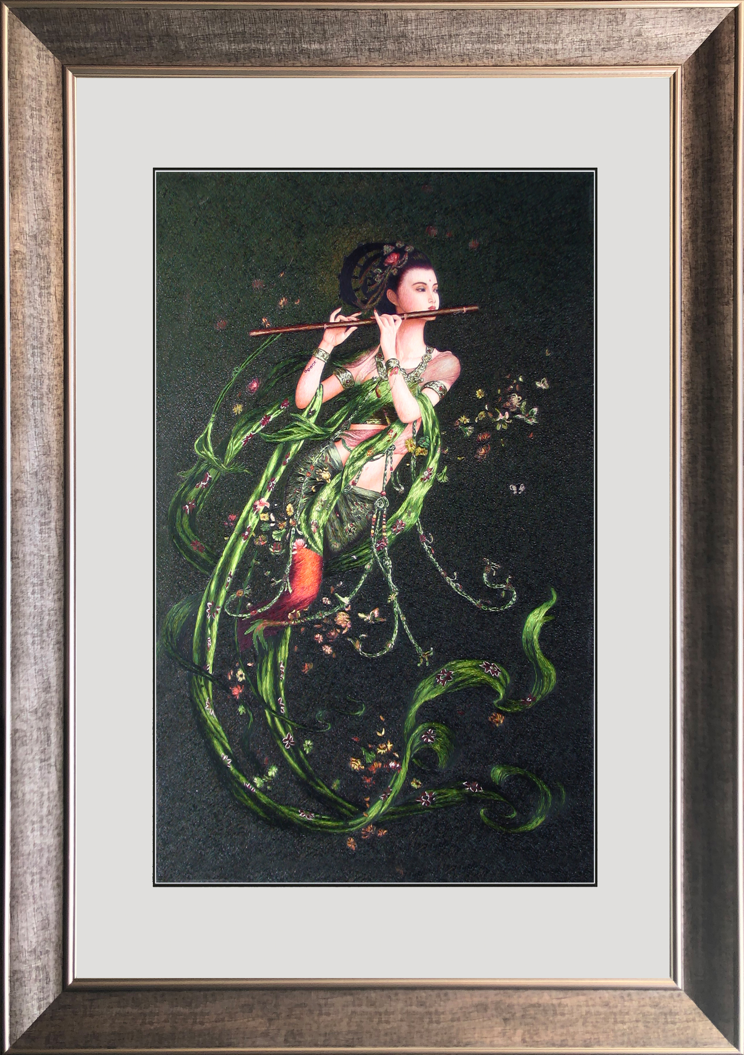 75014 50x80cm gold frame