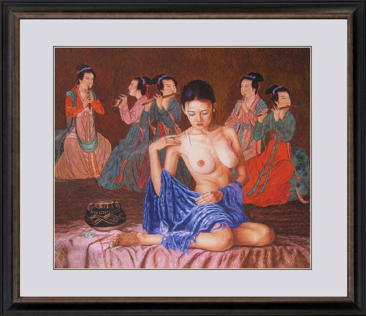 75019 60x70cm master brown frame