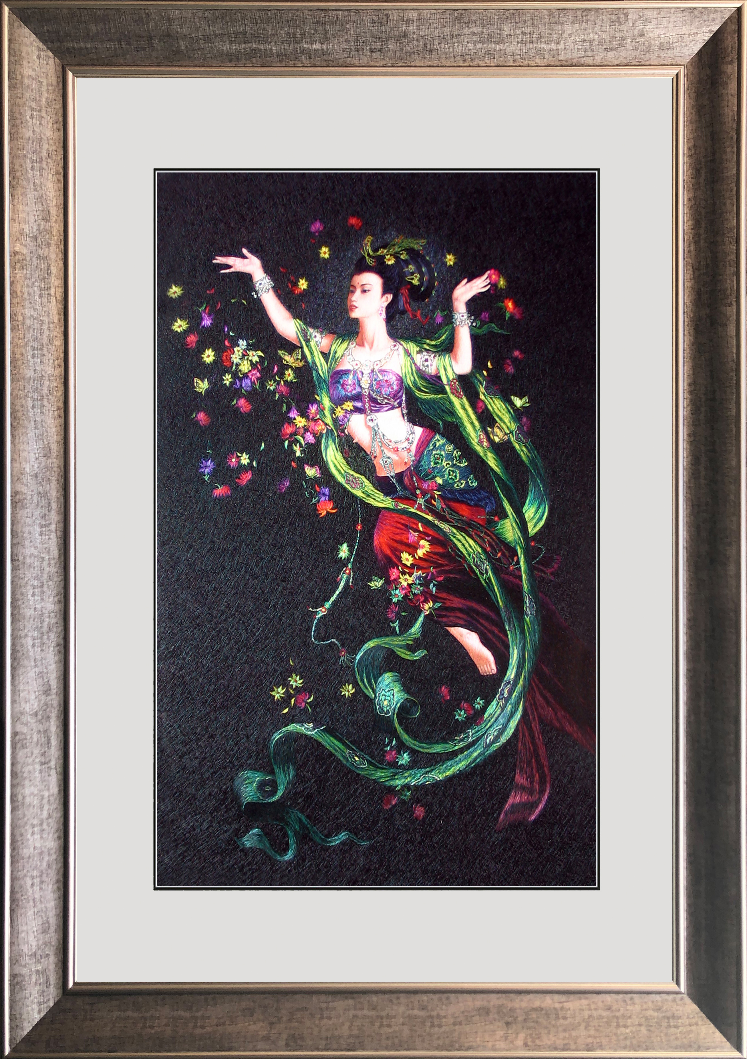 75022 50x80cm gold frame