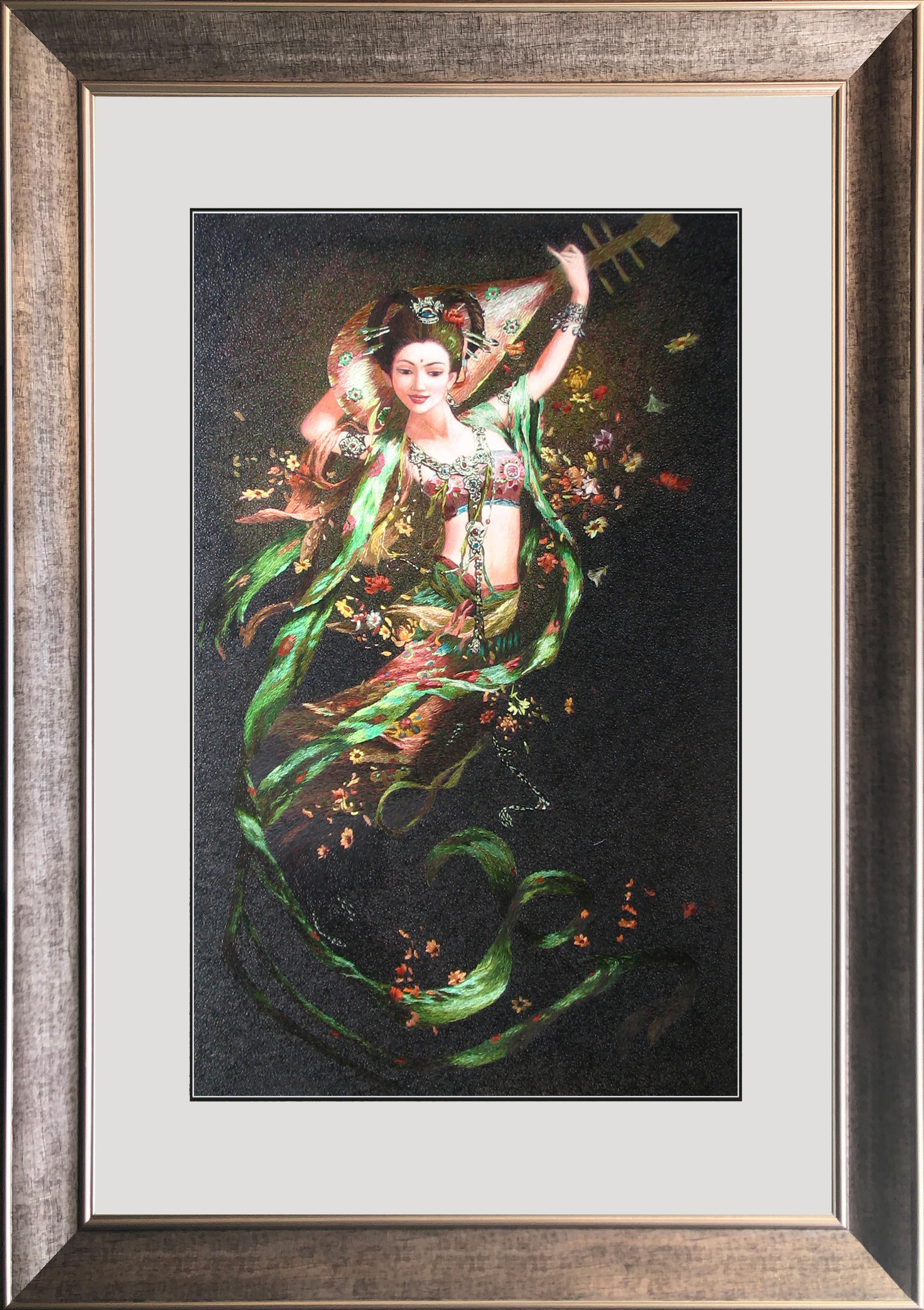 75023 50x80cm gold frame