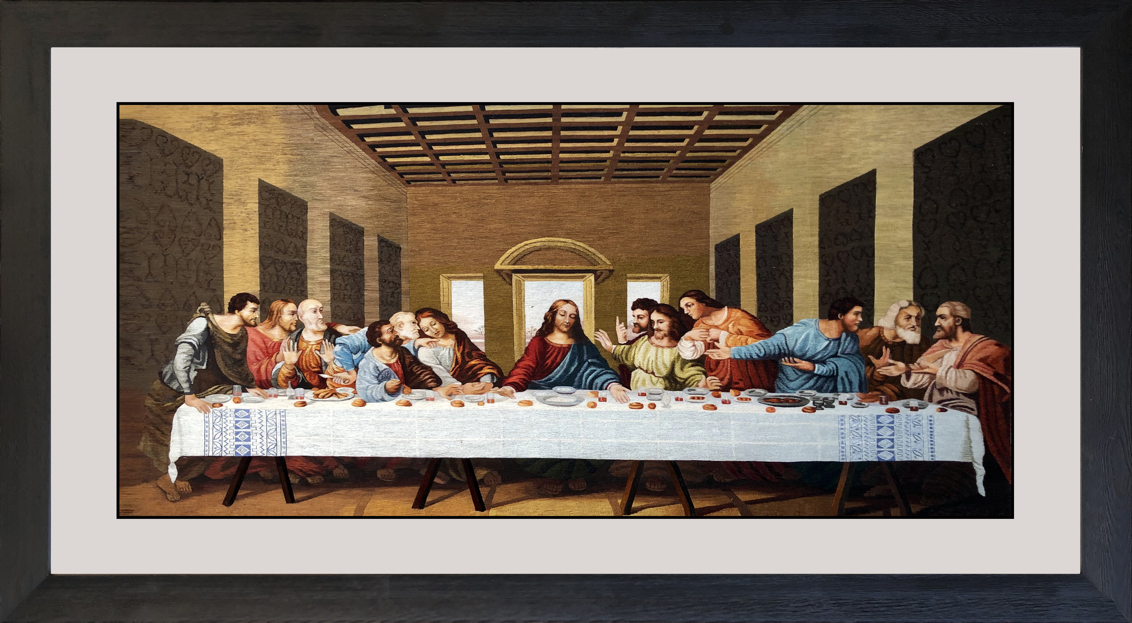 75116 60x130cm museum black frame
