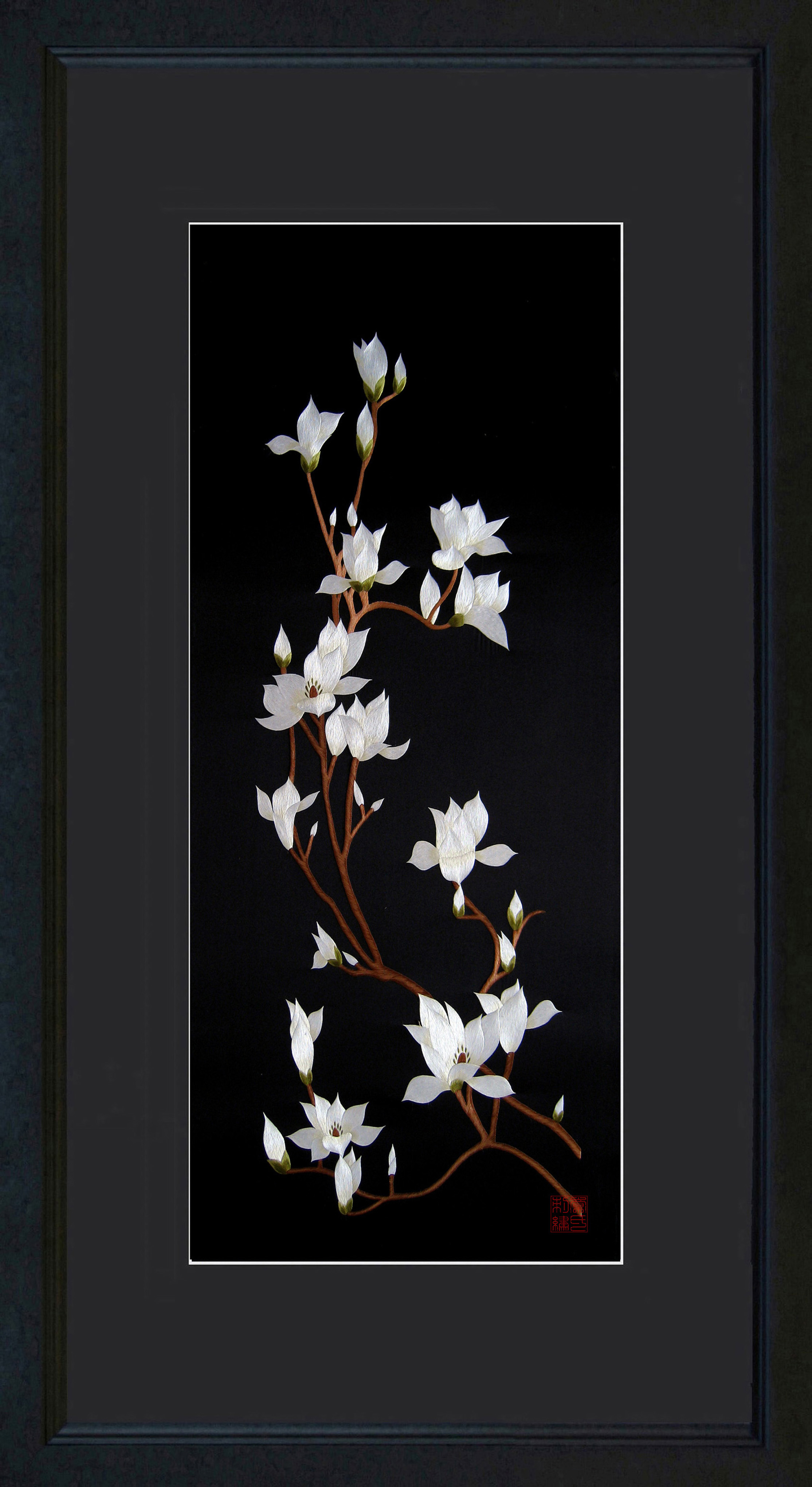 76068-black mat black frame