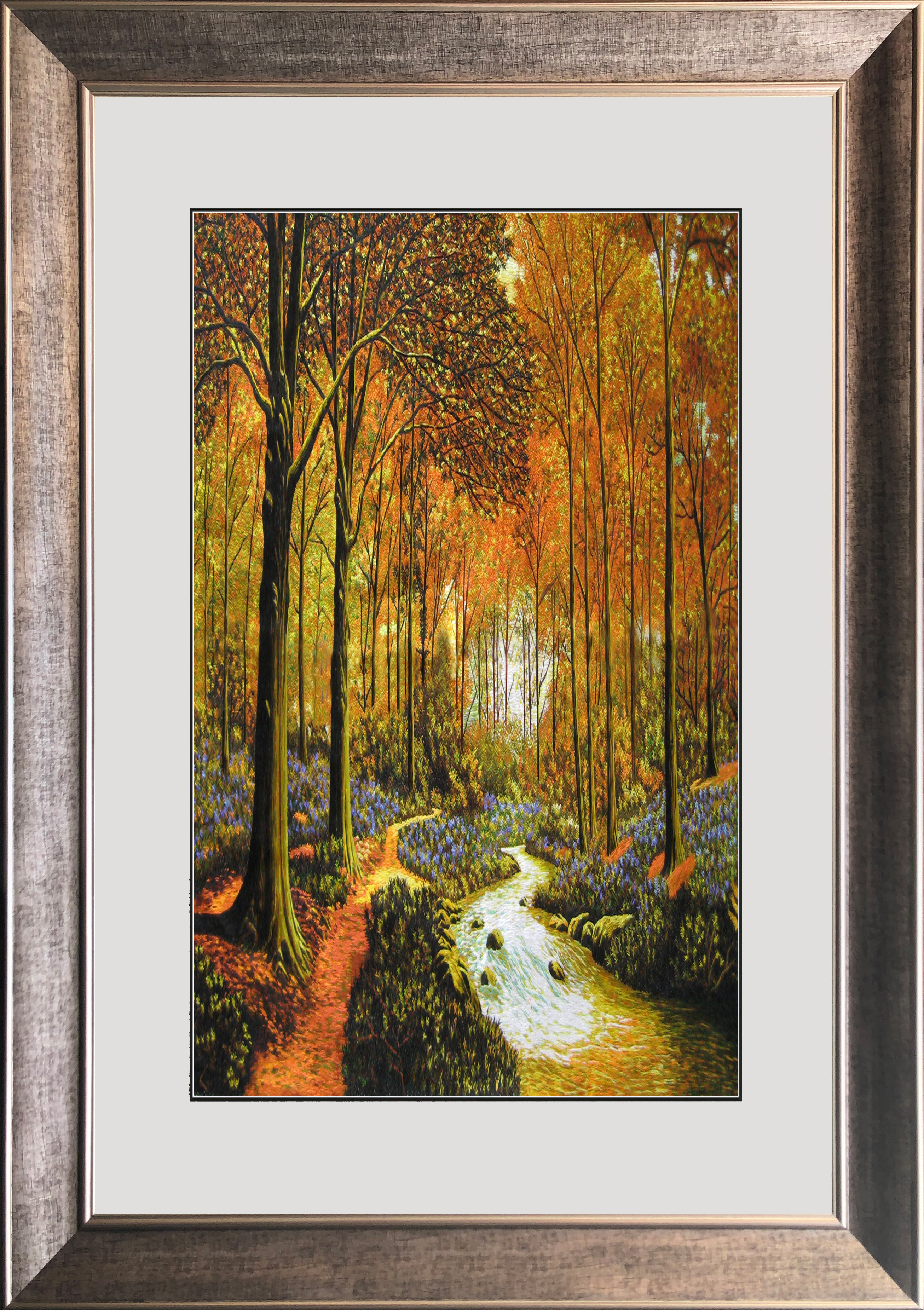 77075 50x80cm gold frame