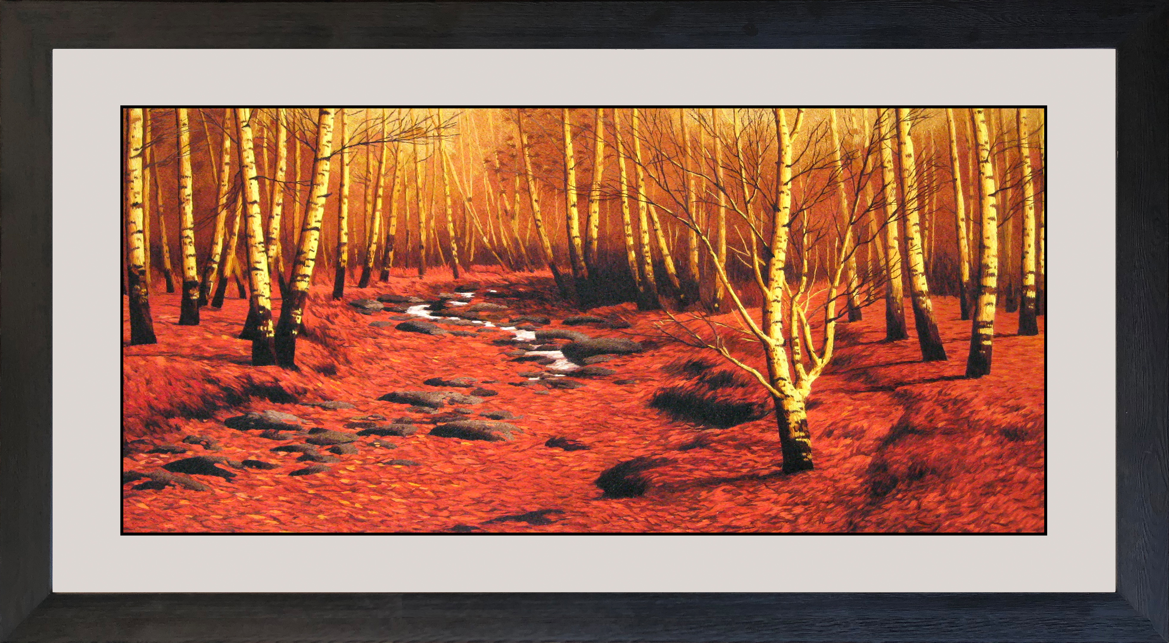 77080 60x130cm museum black frame