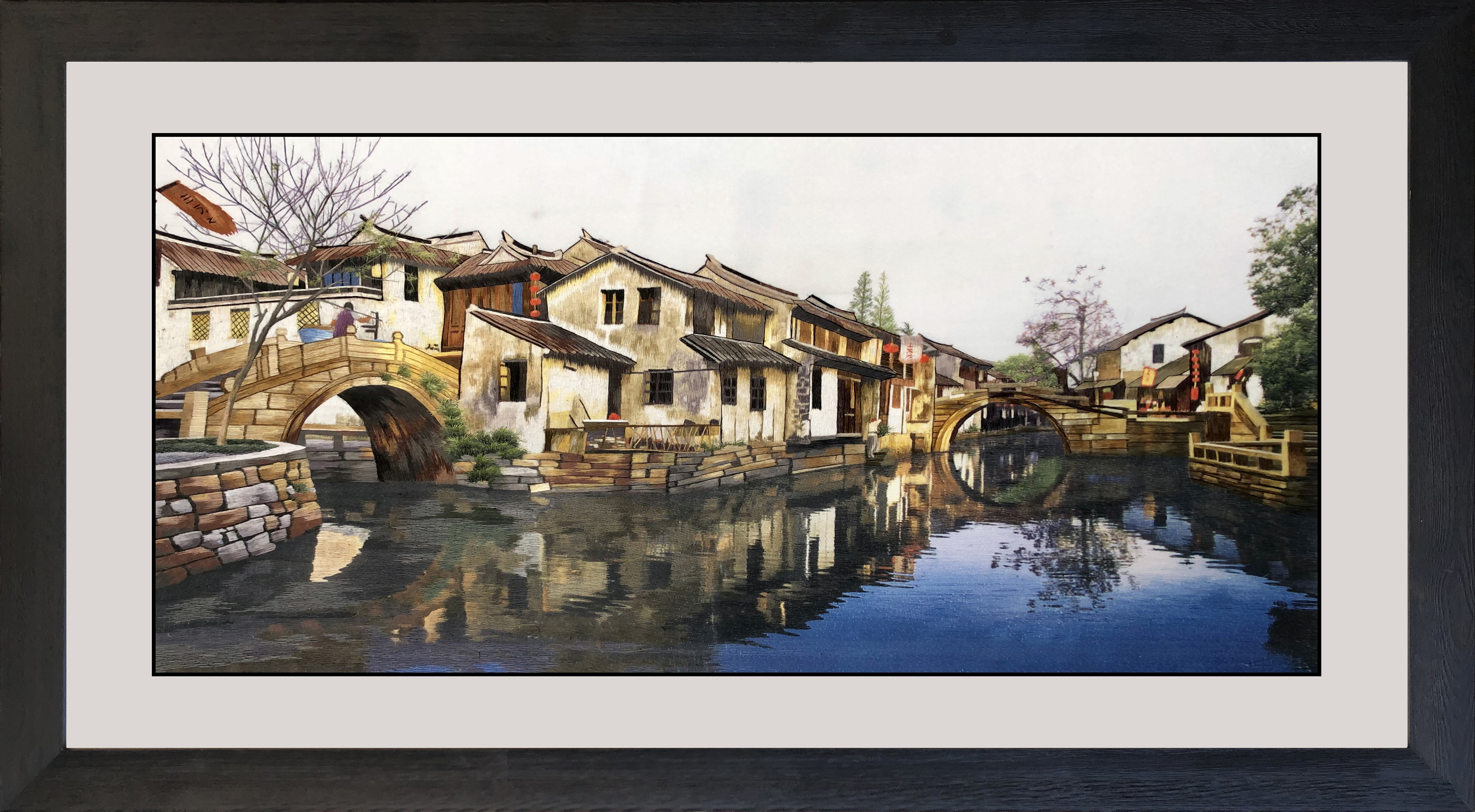 77088 60x130cm museum black frame