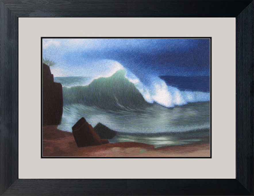 77120 50x70cm museum black frame