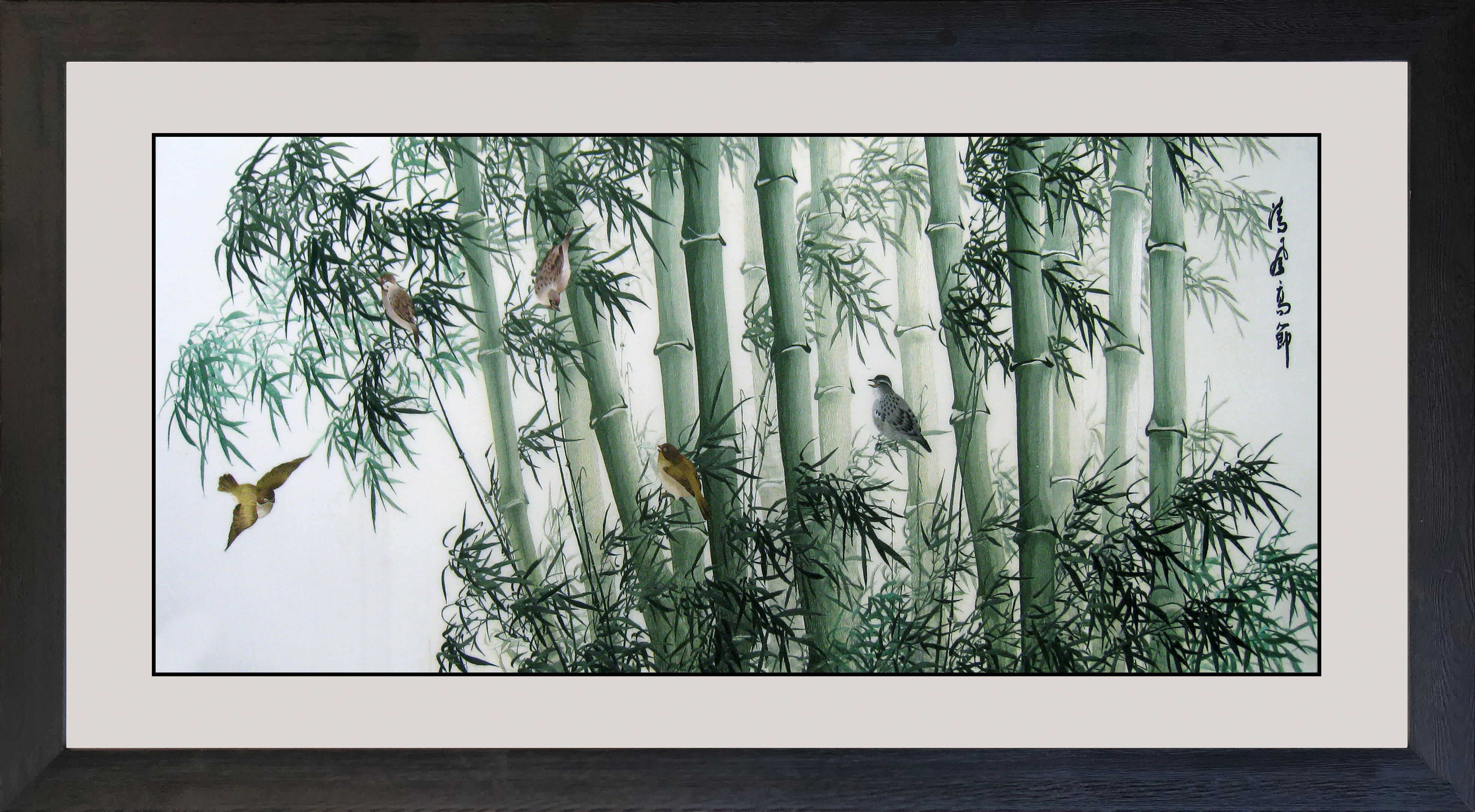 77158 60x130cm museum black frame