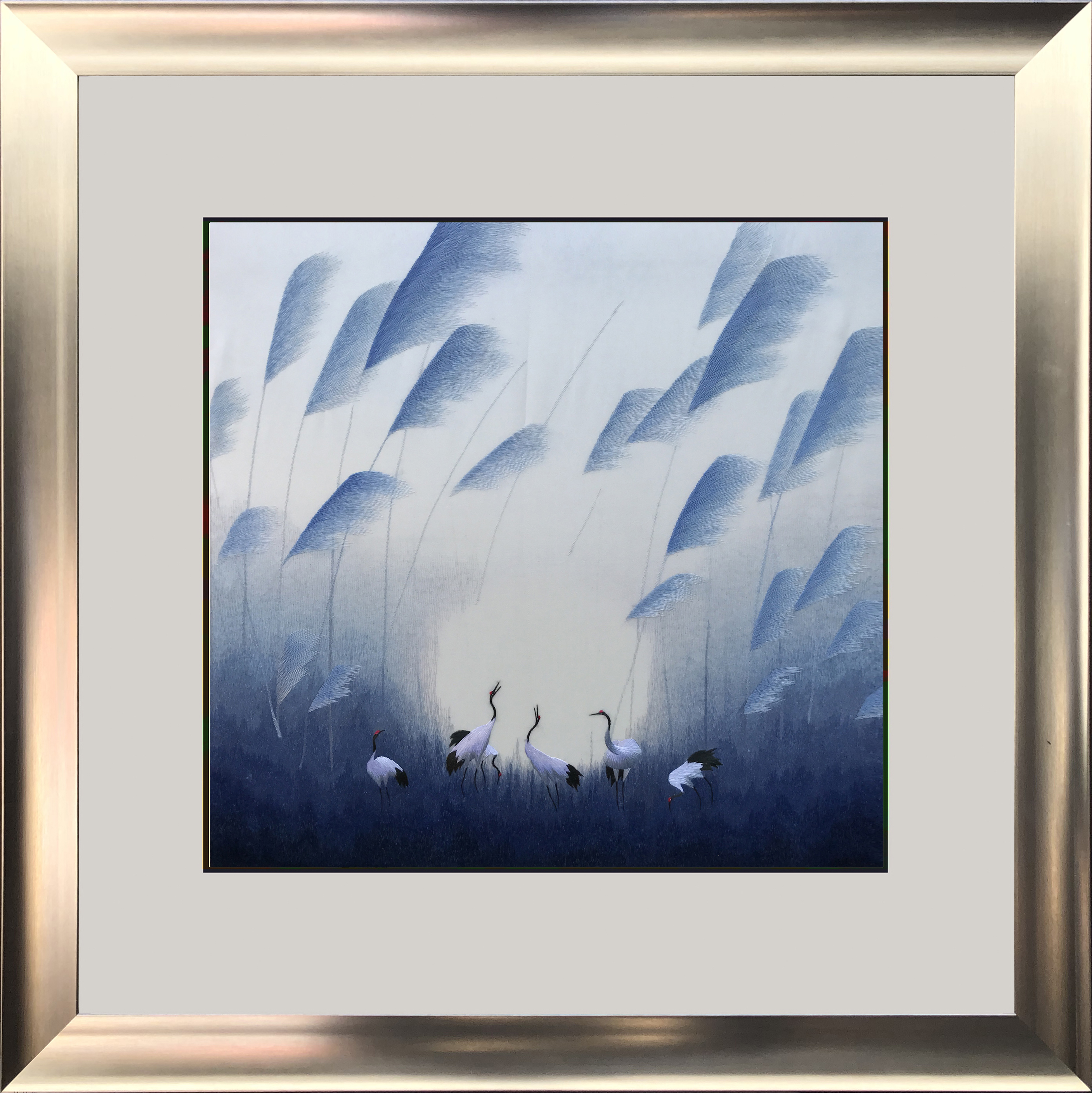 77190 50x50cm silver frame