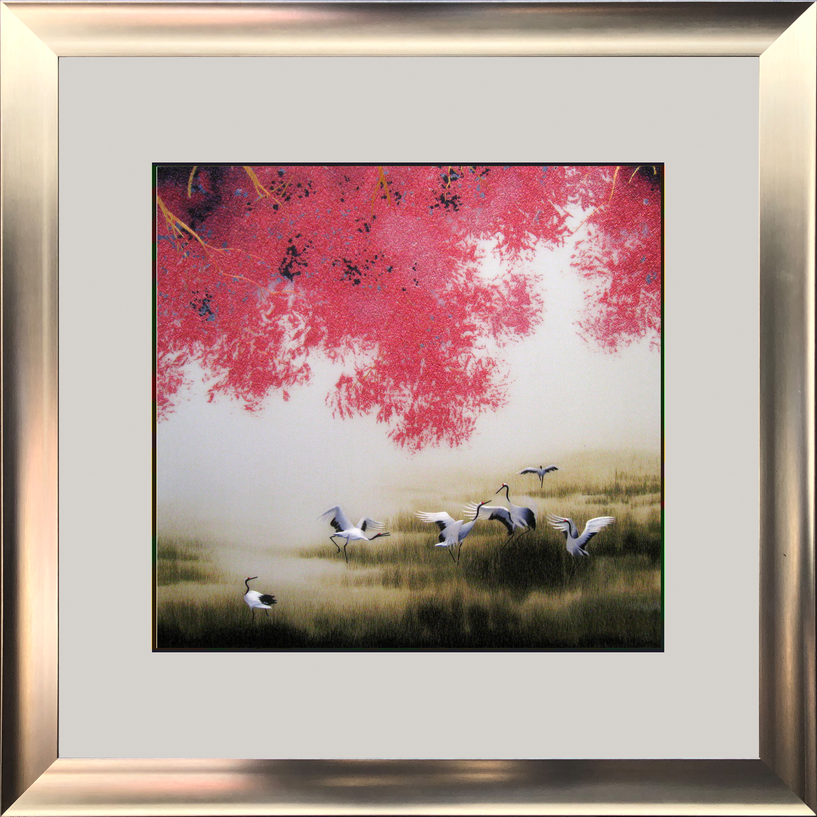 77191 50x50cm silver frame