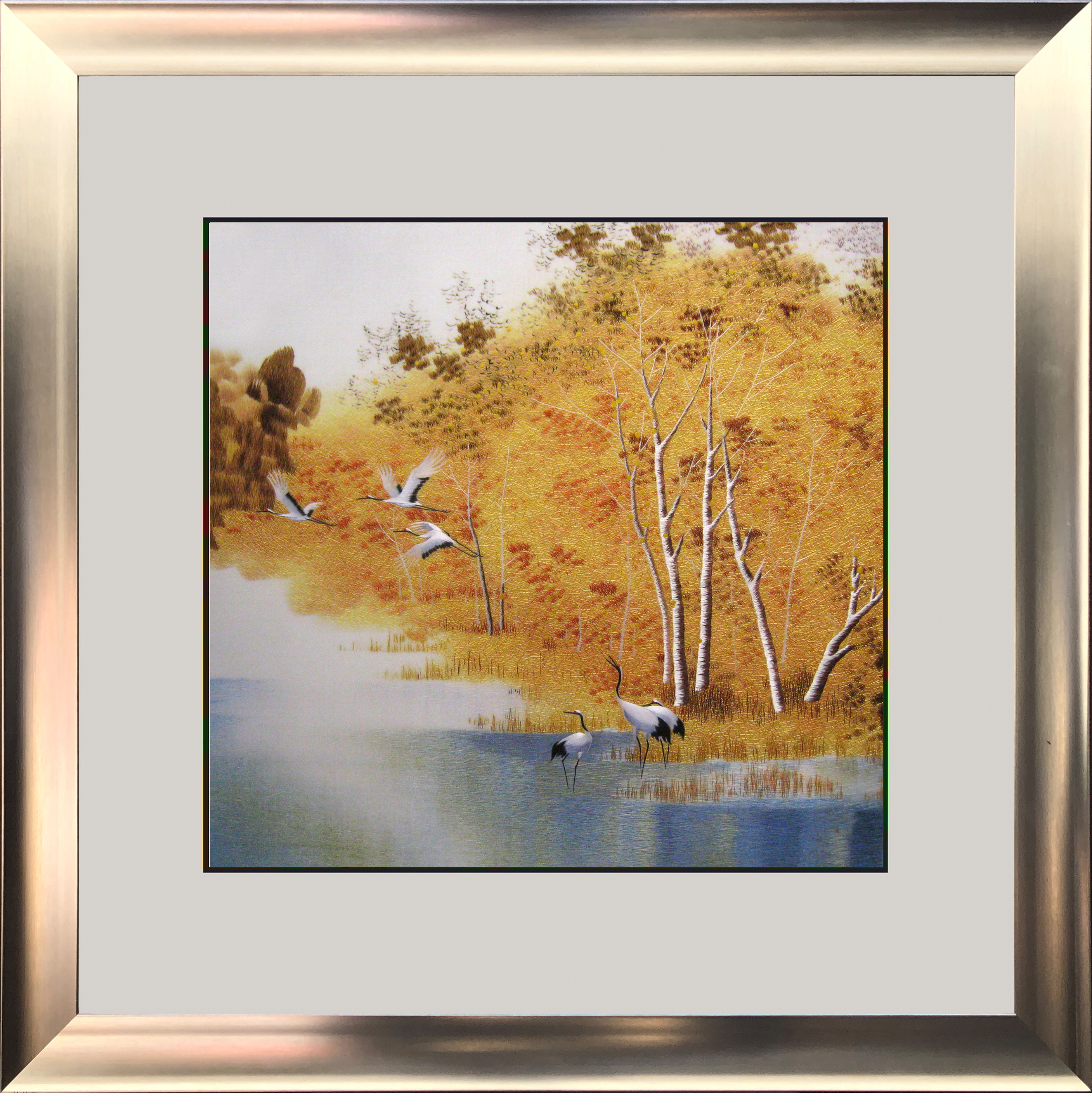 77192 50x50cm silver frame