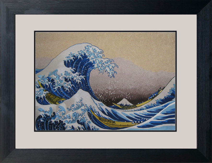 77212 50x70cm museum black frame