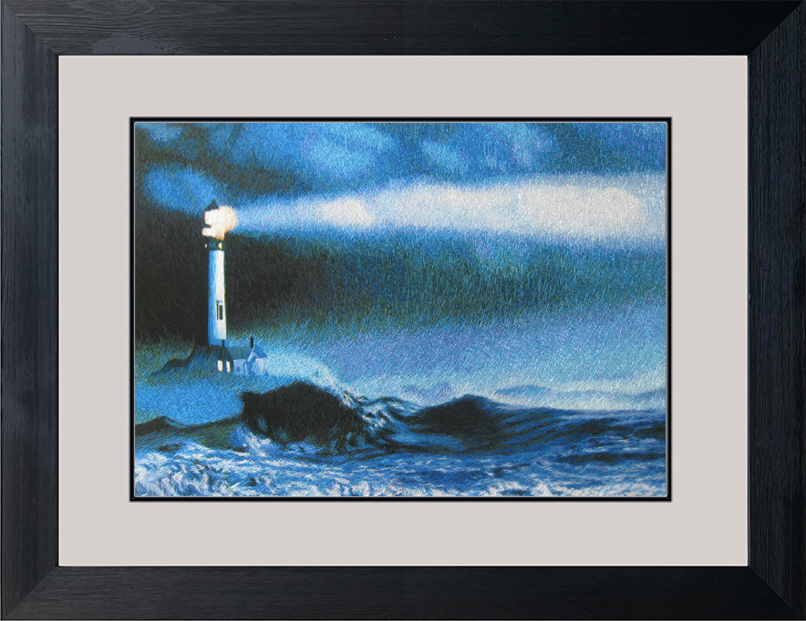 77213 50x70cm museum black frame