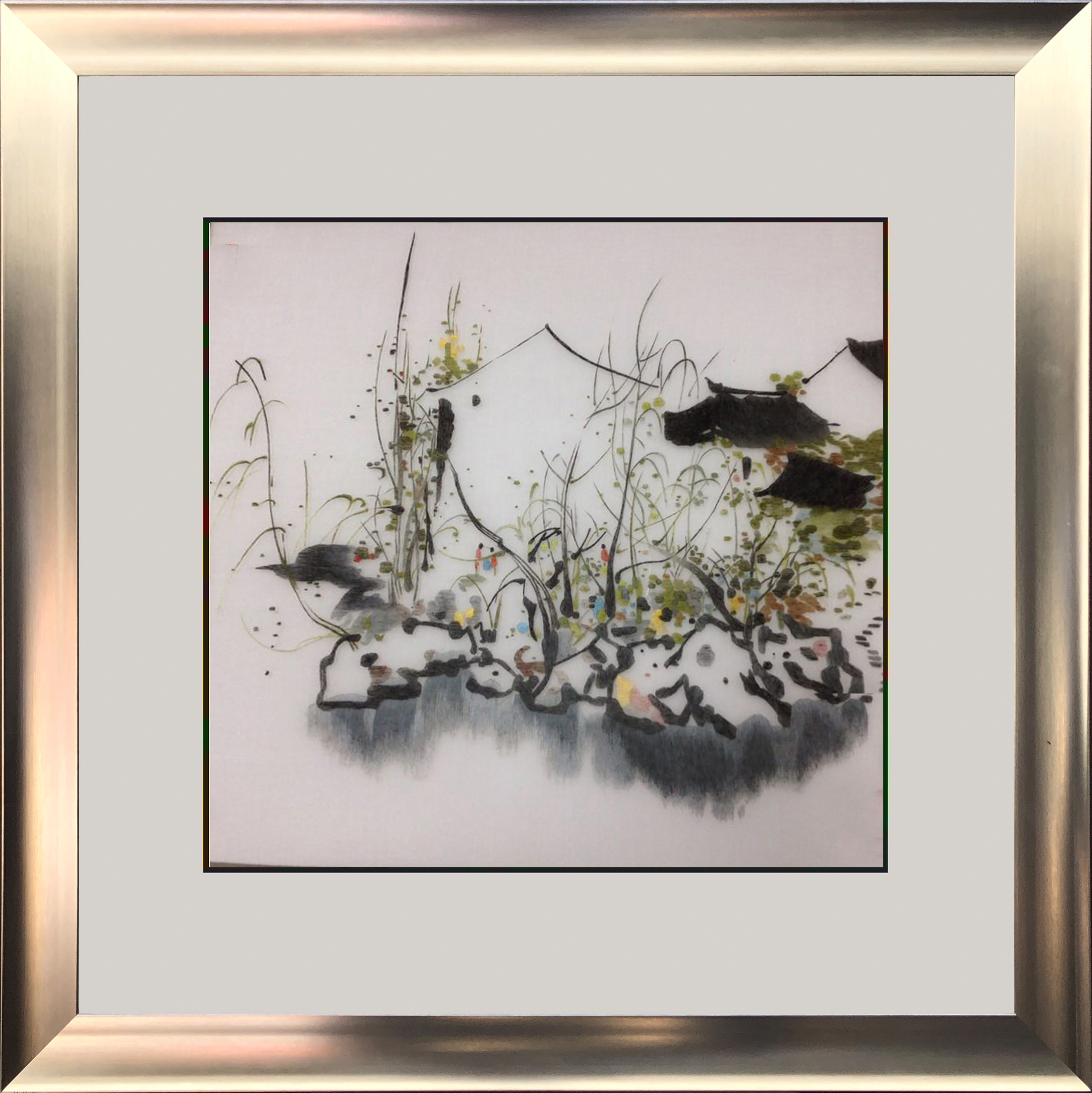 77228 50x50cm silver frame