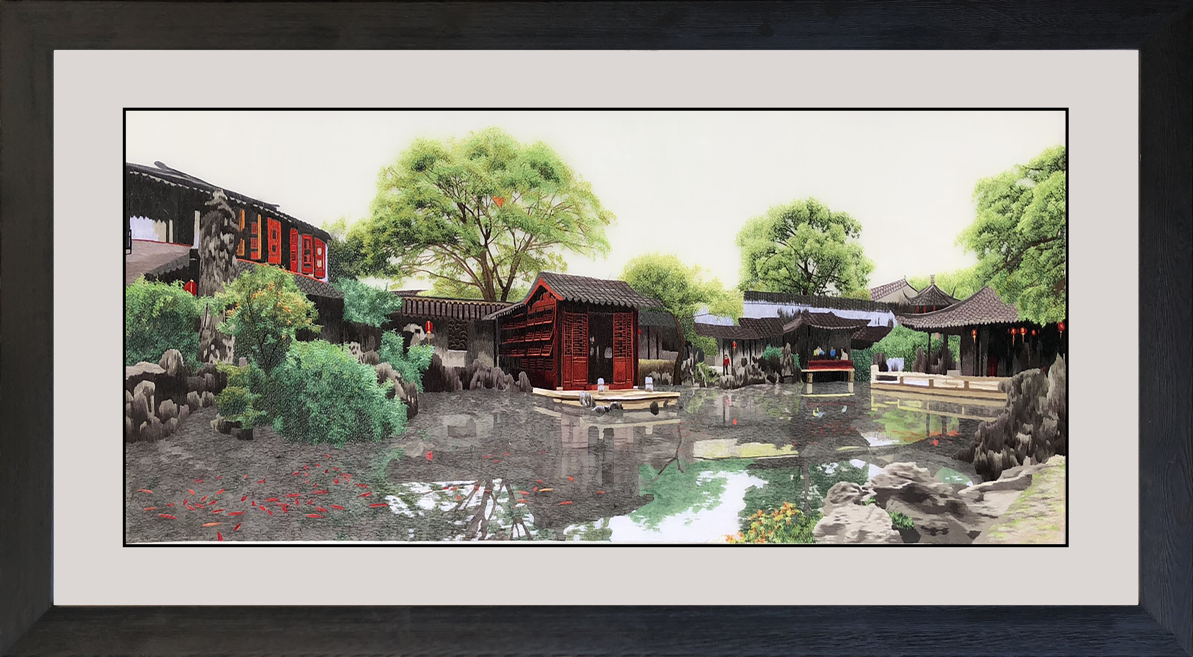 77701 60x130cm museum black frame