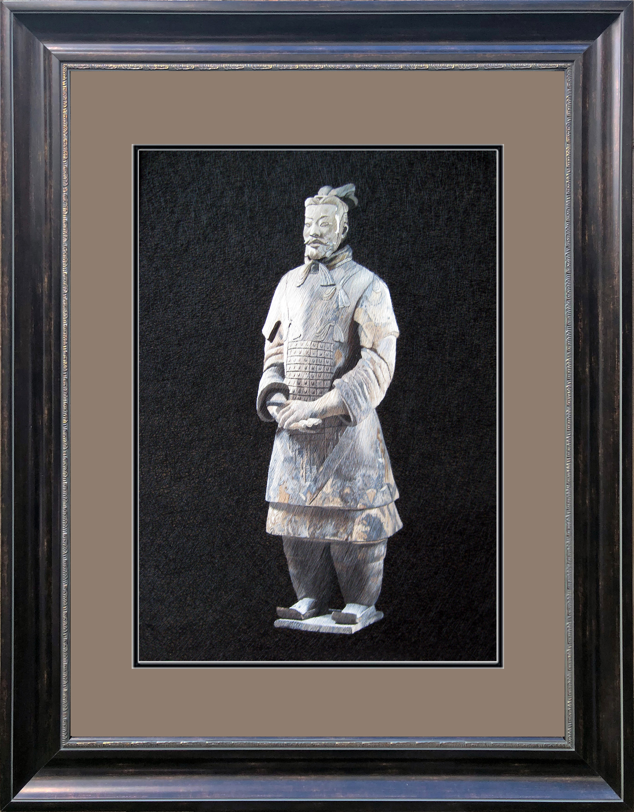 78007 50x70cm Museum brown frame