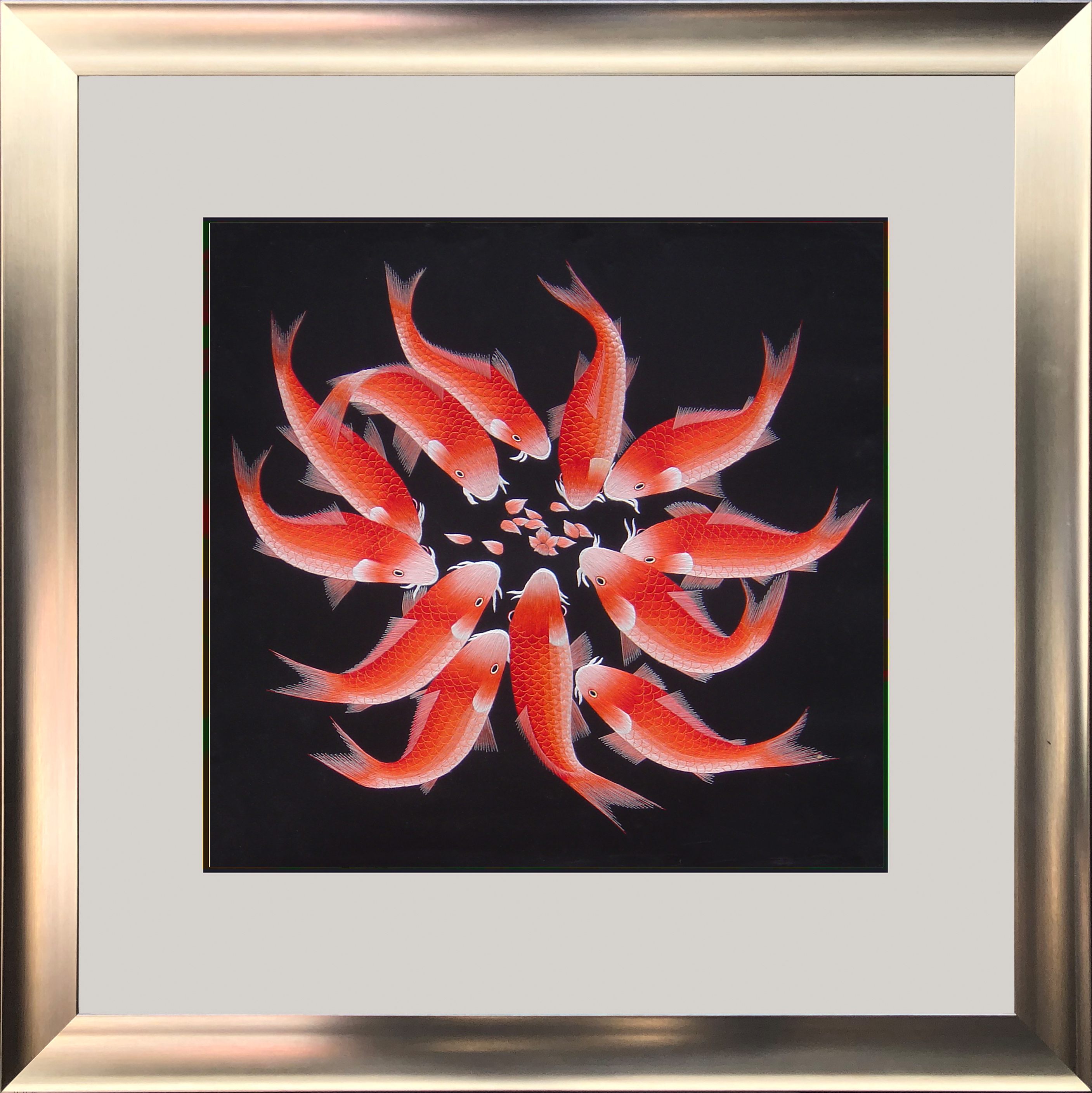 82001 50x50cm silver frame