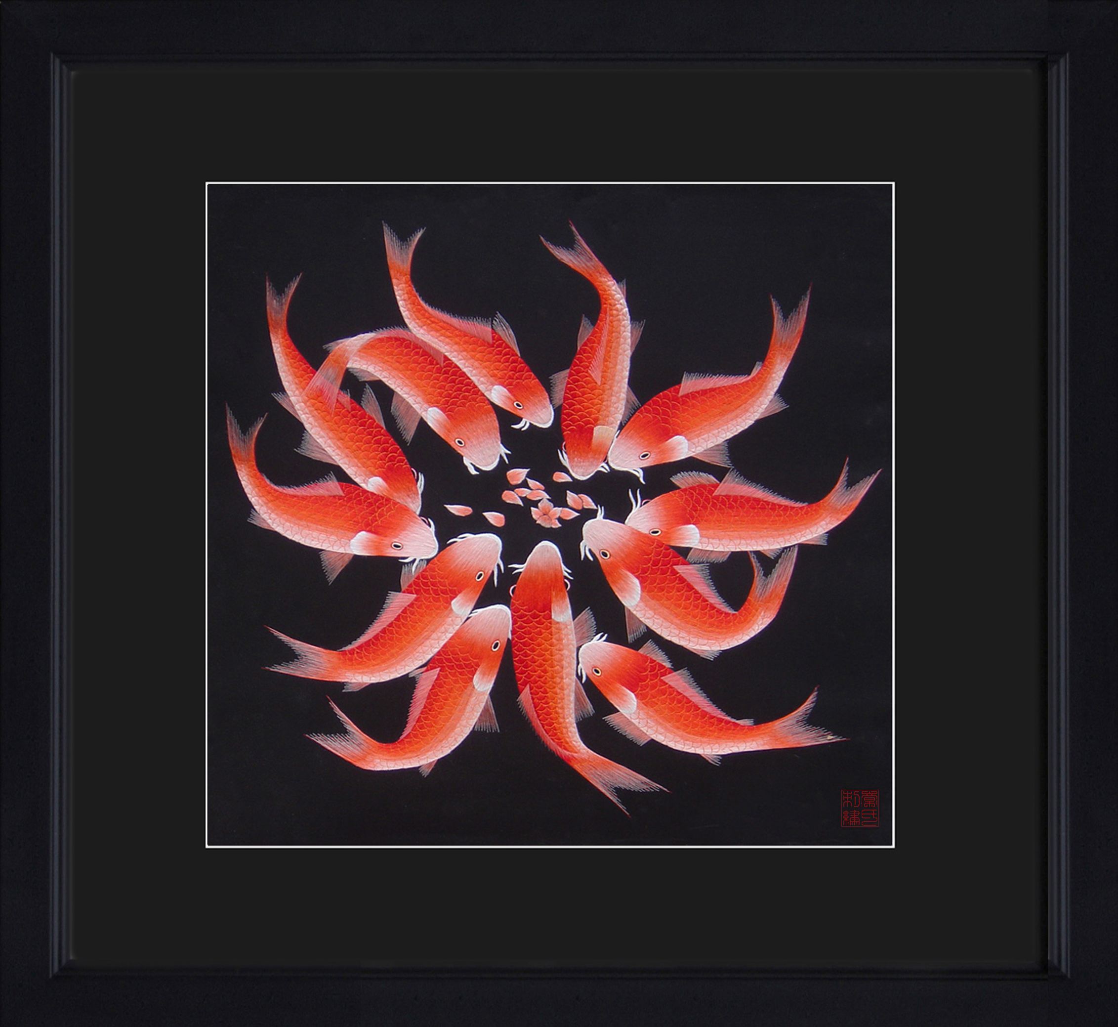 82001-black mat black frame