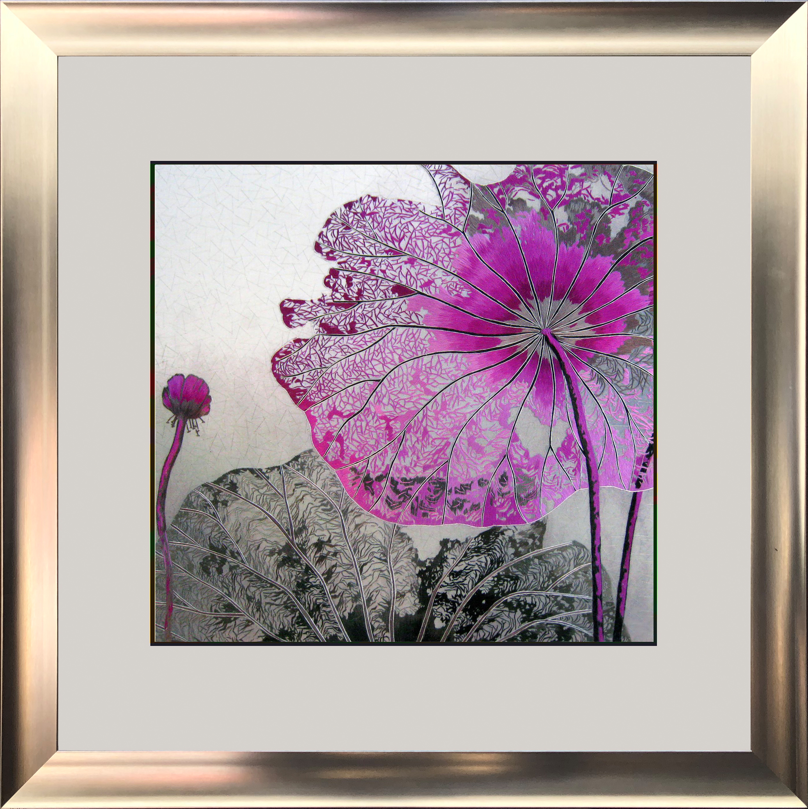 86075 50x50cm silver frame