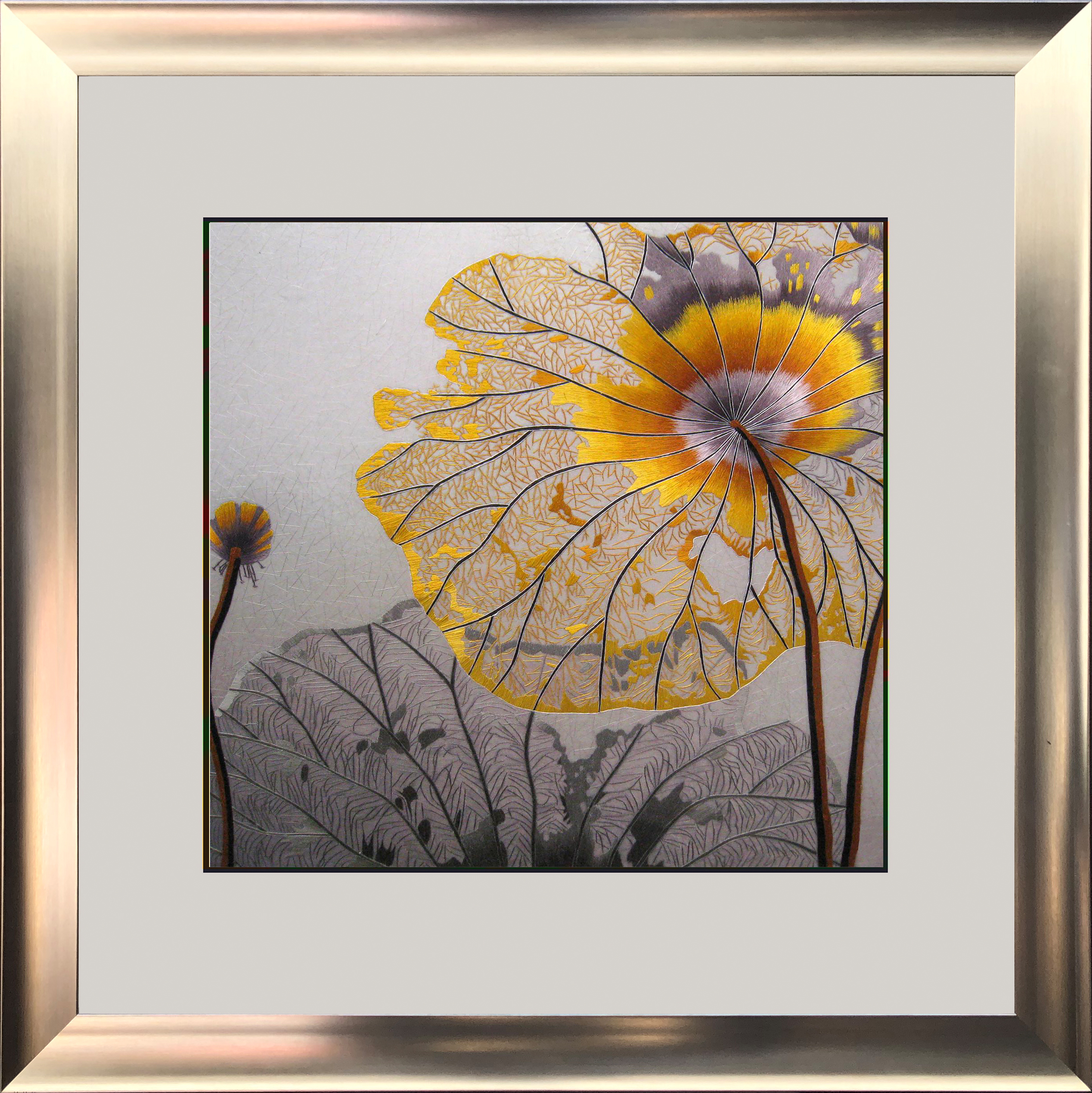 86077 50x50cm silver frame
