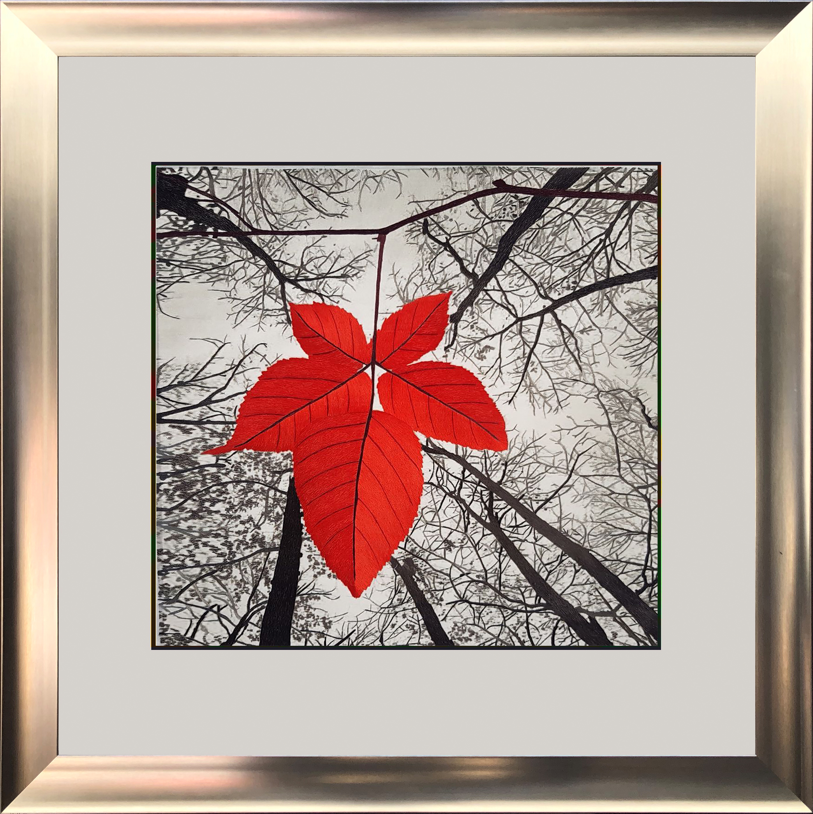 87301 50x50cm silver frame