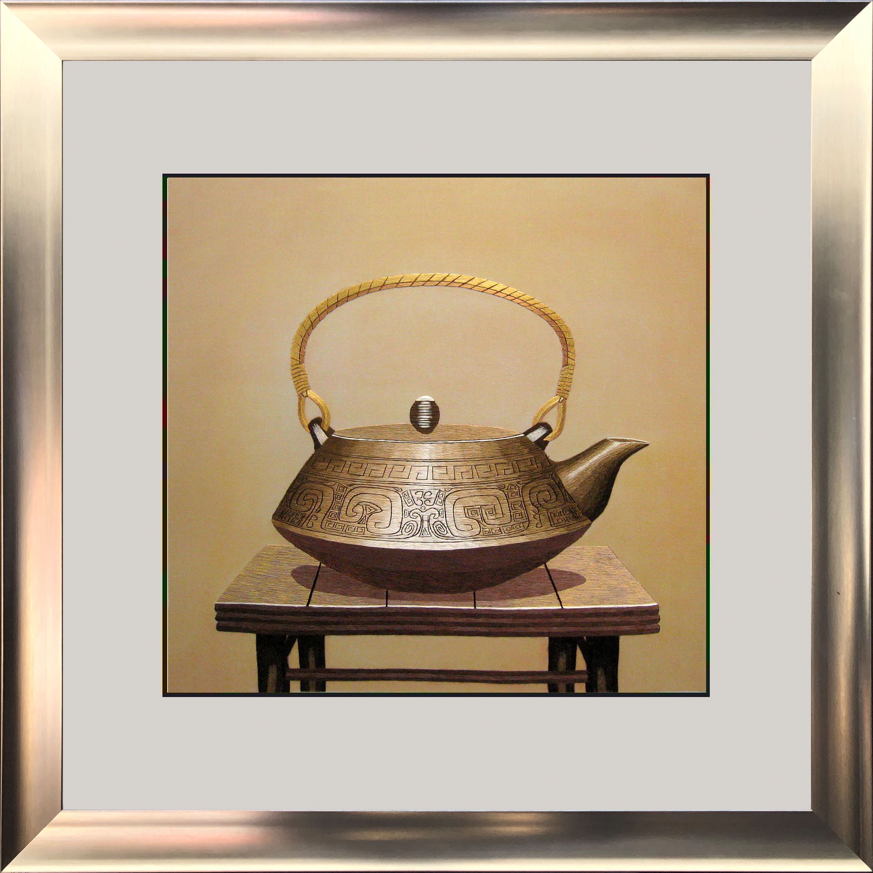 88030 50x50cm silver frame