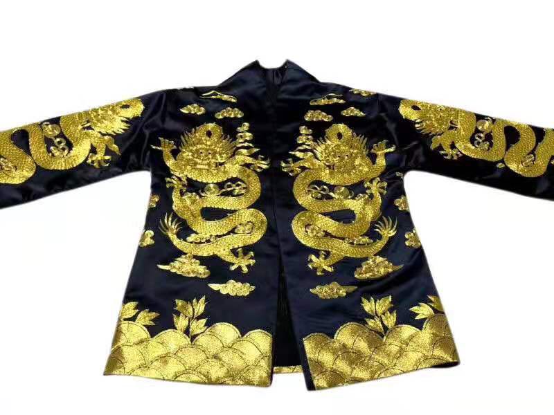 61201 Handmade embroidery dragon coat