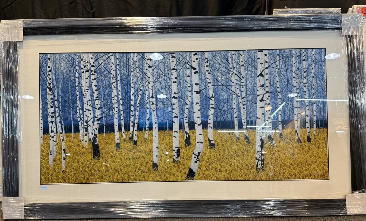The White Birch Forest — on display at the King Silk Art exhibition booth