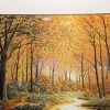A Path Through Gold — hand-embroidered silk artwork (image only)