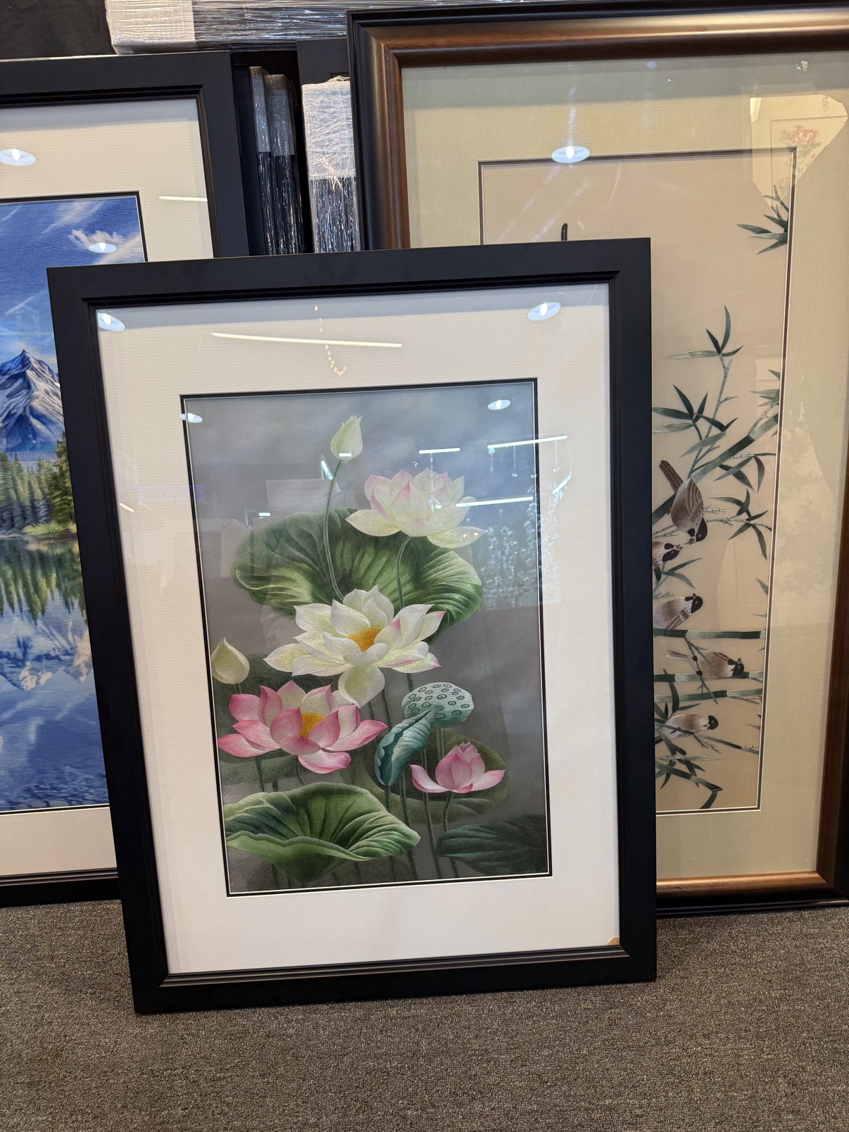 lotus-flowers-framed