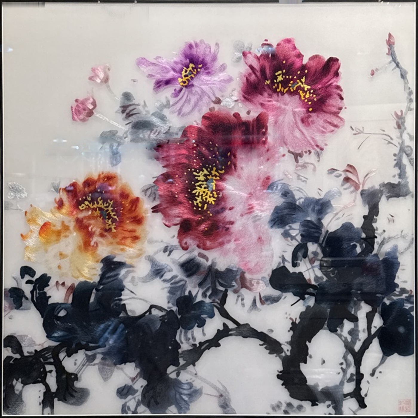 Peonies in Ink