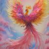 Rebirth in Flames – handmade silk embroidery